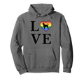 Dog Breed Danish Swedish Farmdog Word Love Hoodie - Graphic Print Unisex - T-Shirt, Sweatshirt, Hoodie