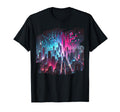 Cyberpunk Synthwave Outrun Glitch City T-Shirt - Graphic Print Unisex - T-Shirt, Sweatshirt, Hoodie