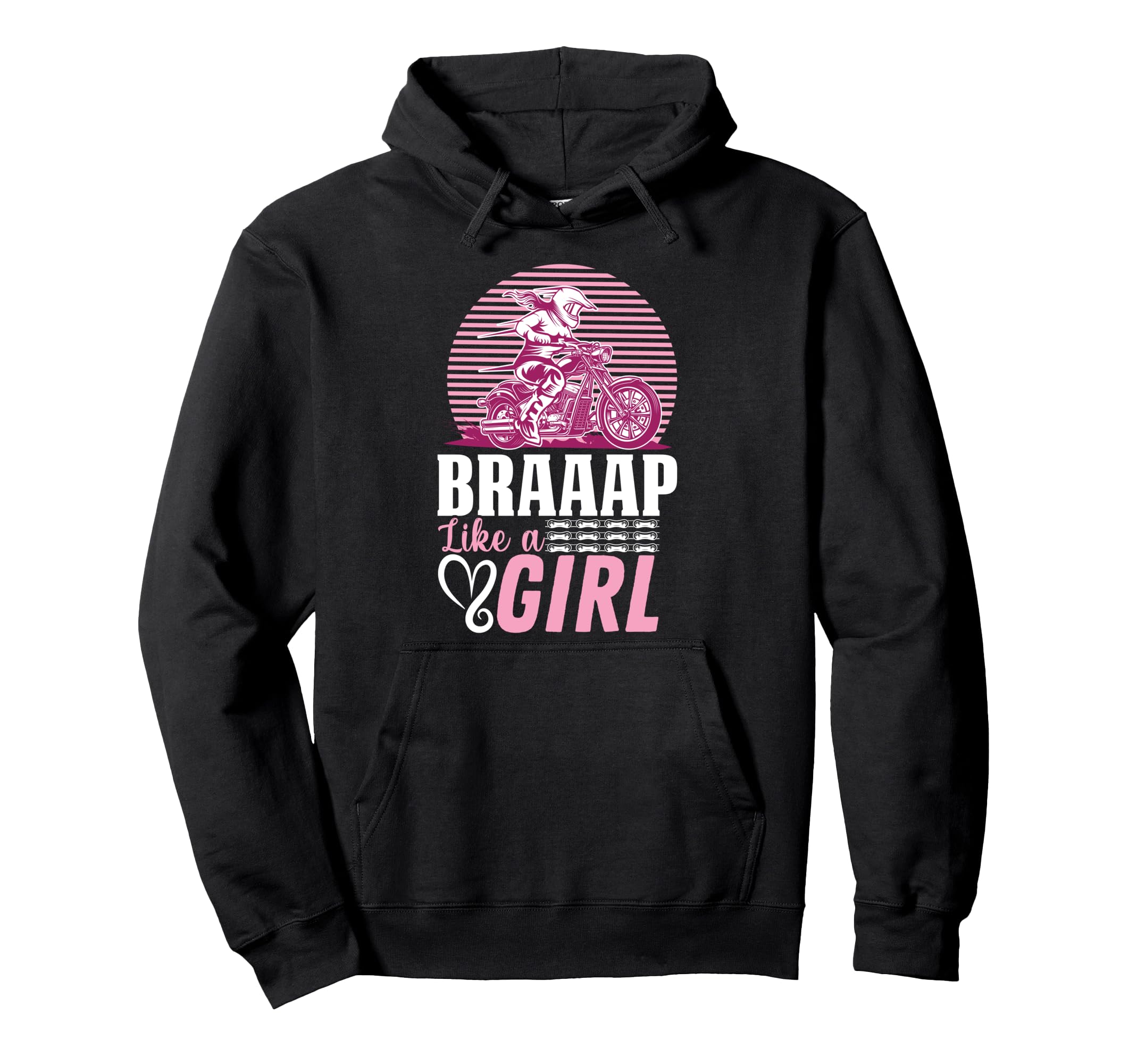Motorcycle Biker Braap Like Girlfriend Hoodie - Graphic Print for Adults - T-Shirt, Sweatshirt, Hoodie