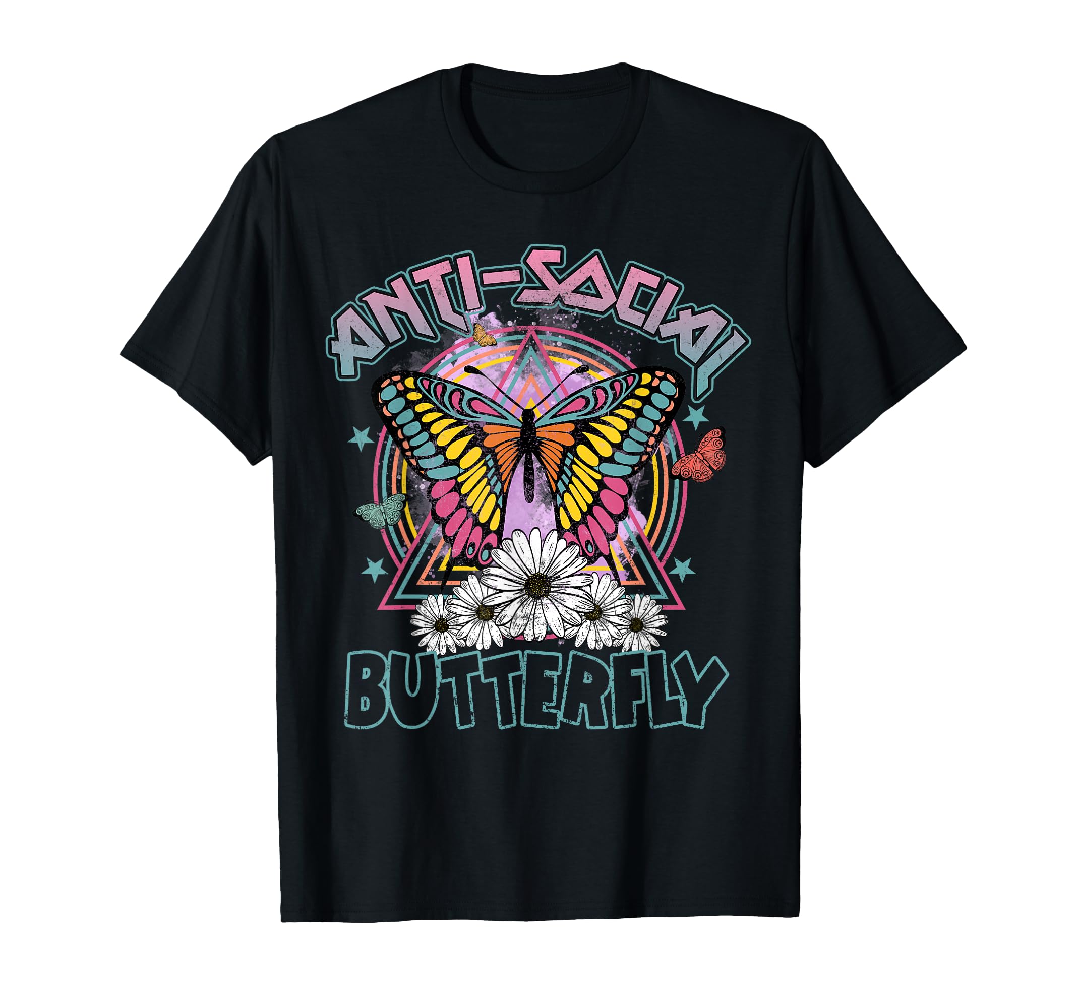 Funny Anti Social Butterfly Introvert T-Shirt - Graphic Print for Adults - T-Shirt, Sweatshirt, Hoodie