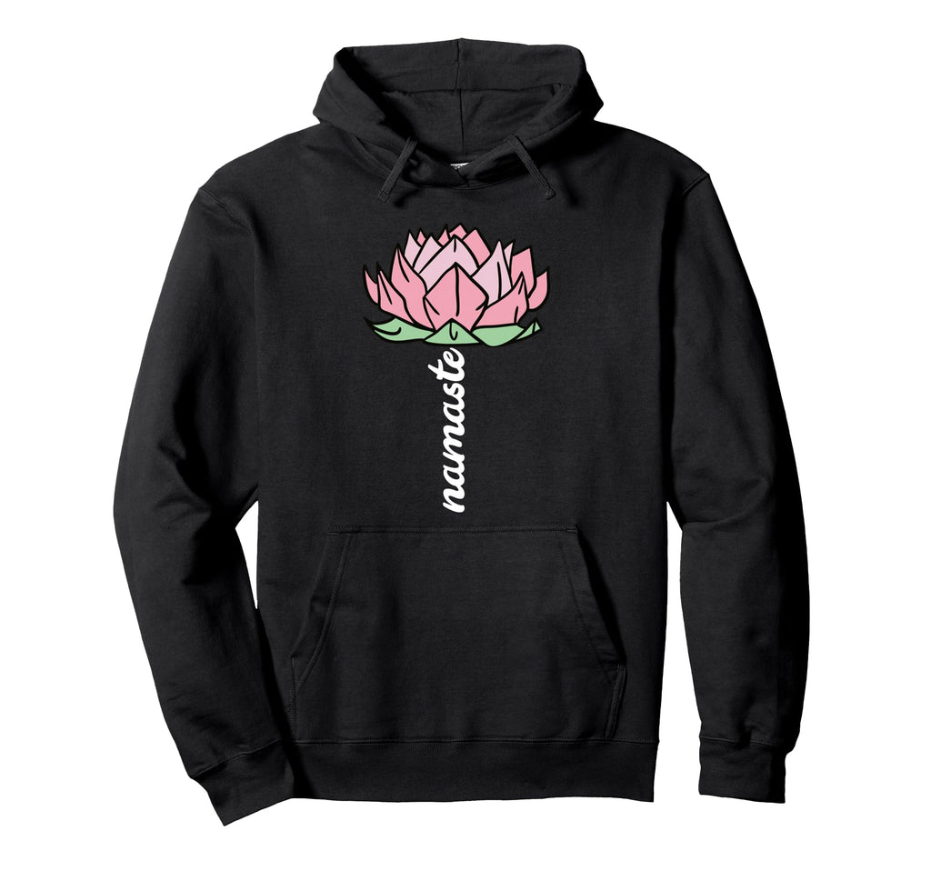 Namaste Lotus Flower Meditation Yoga Hoodie - Graphic Print for Adults - T-Shirt, Sweatshirt, Hoodie