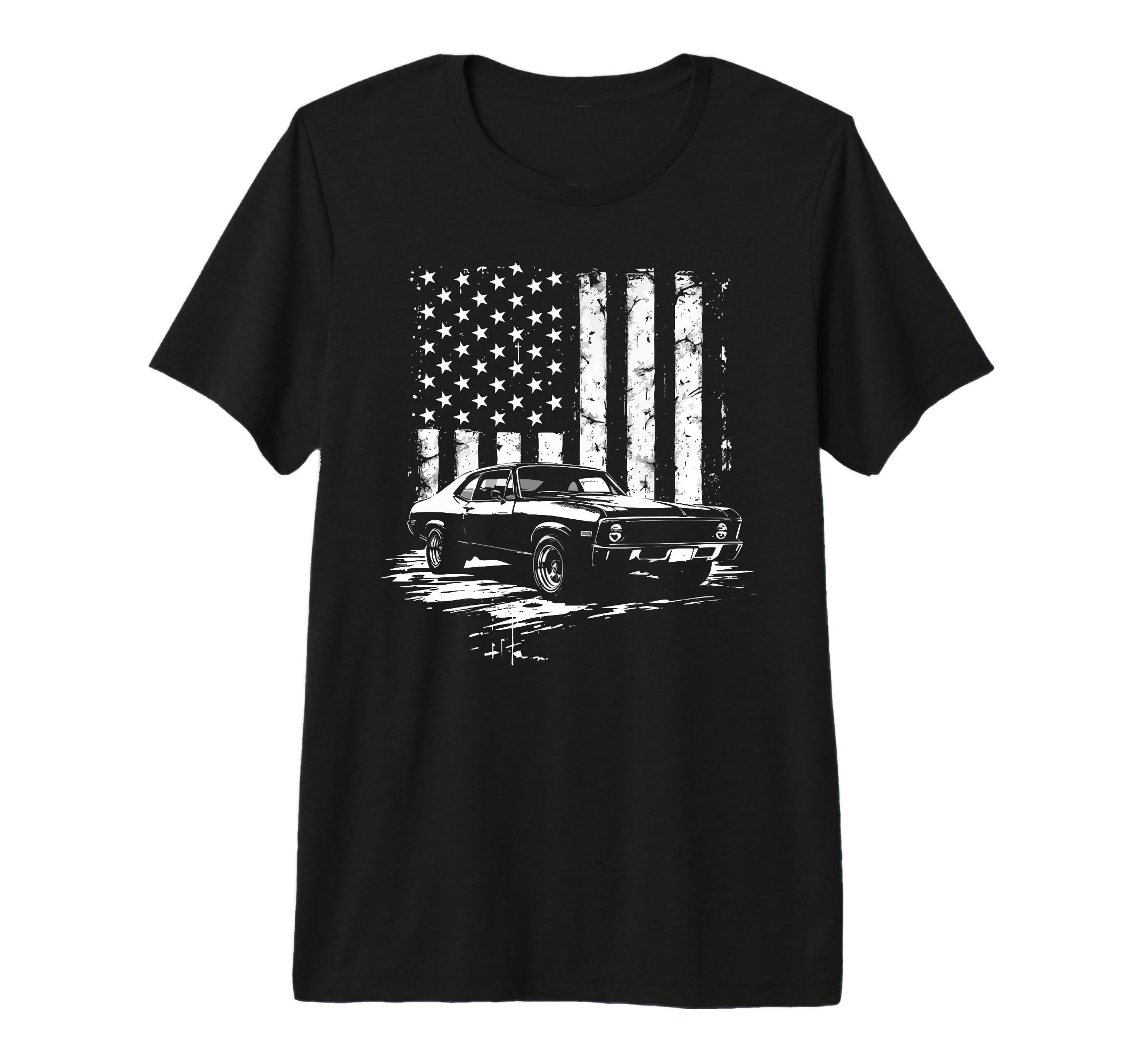 Old School 1972 72 Nova Ss American T-Shirt - Fun Novelty Design Men Women - T-Shirt, Sweatshirt, Hoodie