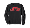Malvern Ar Distressed Red Varsity Sweatshirt - Custom Art Print Men Women - T-Shirt, Sweatshirt, Hoodie