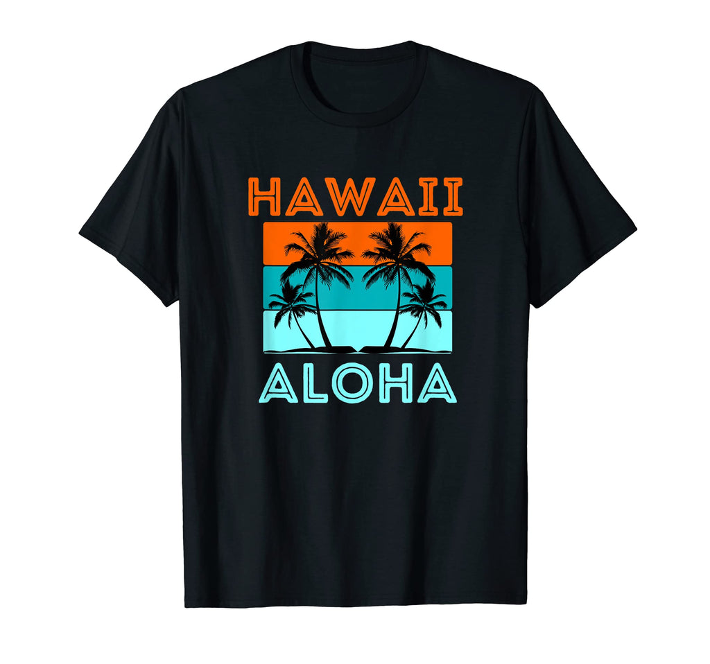 Hawaii Aloha Hawaiian Sunset Palm T-Shirt - Novelty Apparel for Adults - T-Shirt, Sweatshirt, Hoodie