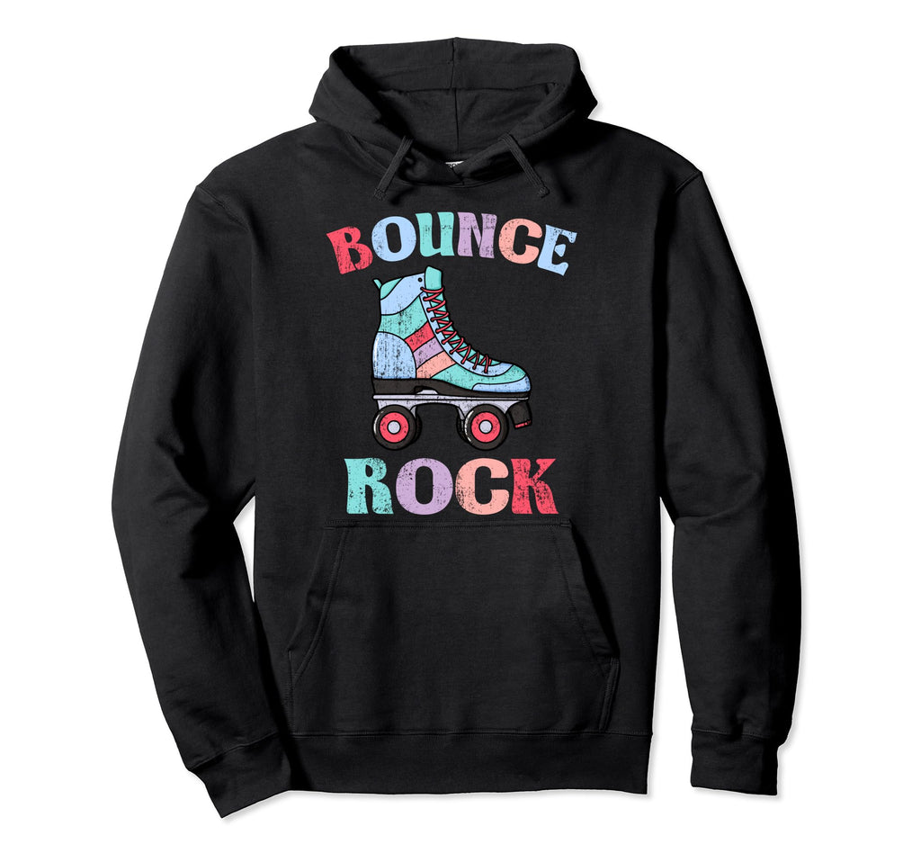Bounce Rock Skaters Roller Skate Hoodie - Casual Everyday Wear Men Women - T-Shirt, Sweatshirt, Hoodie