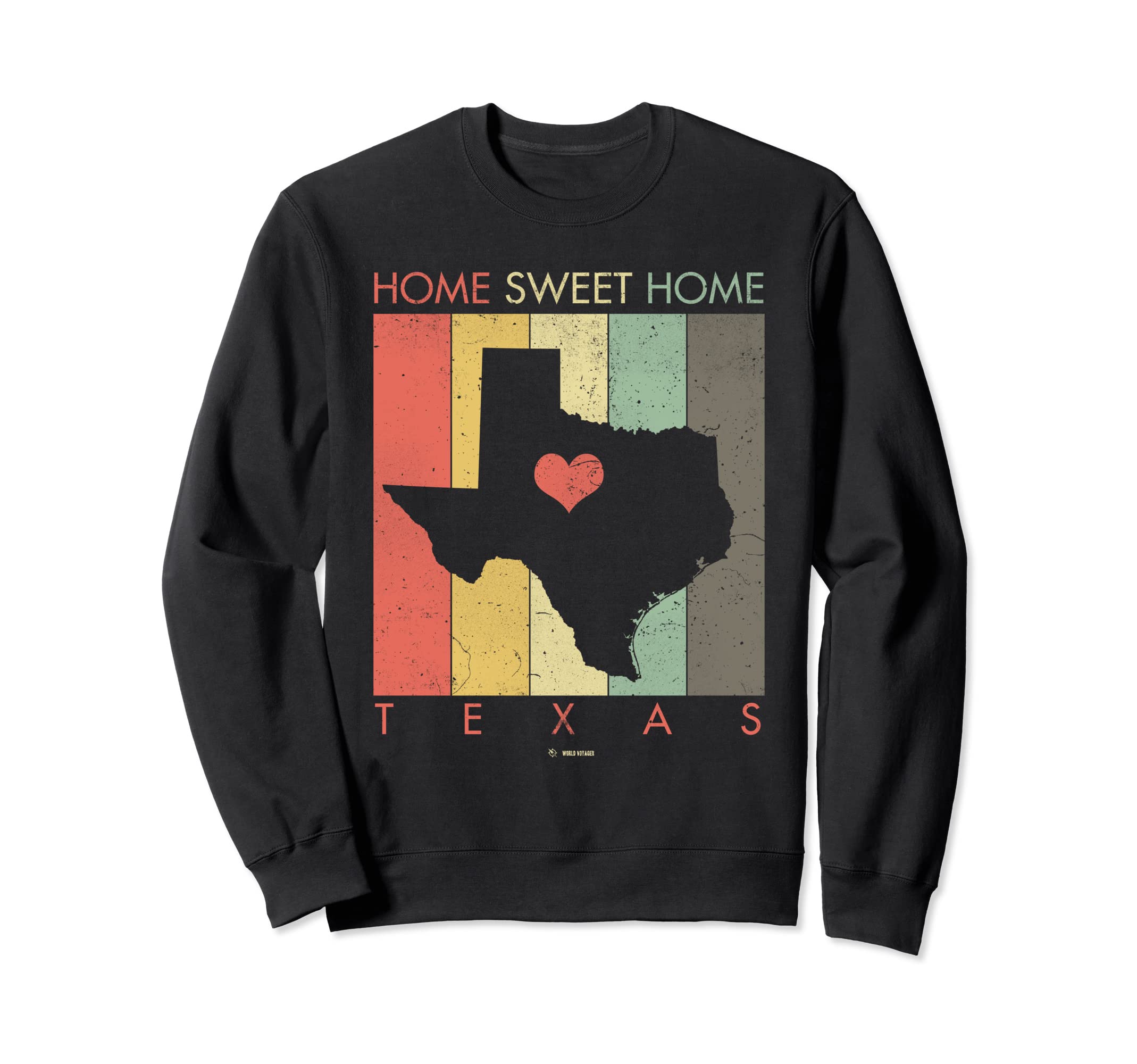 Texas Distressed Home Sweet Home Sweatshirt - Custom Art Print for Adults - T-Shirt, Sweatshirt, Hoodie