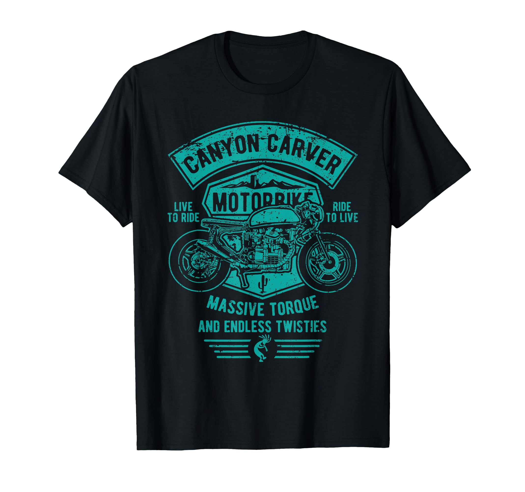 Canyon Carver Motorcycle Distressed T-Shirt - Streetwear Style Unisex - T-Shirt, Sweatshirt, Hoodie