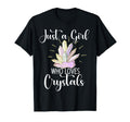 Just Who Loves Crystals Gemstone T-Shirt - Novelty Apparel for Adults - T-Shirt, Sweatshirt, Hoodie