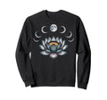Lotus Flower Moon Phases Zen Sweatshirt - Casual Everyday Wear for Adults - T-Shirt, Sweatshirt, Hoodie