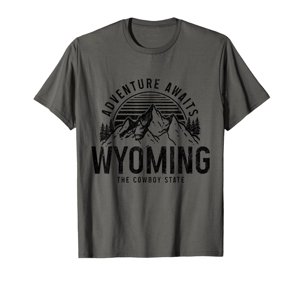 Wyoming Adventure Awaits Cowboy State T-Shirt - Unique Graphic for Adults - T-Shirt, Sweatshirt, Hoodie