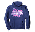 Antisocial Butterfly Funny Social Hoodie - Novelty Apparel for Adults - T-Shirt, Sweatshirt, Hoodie