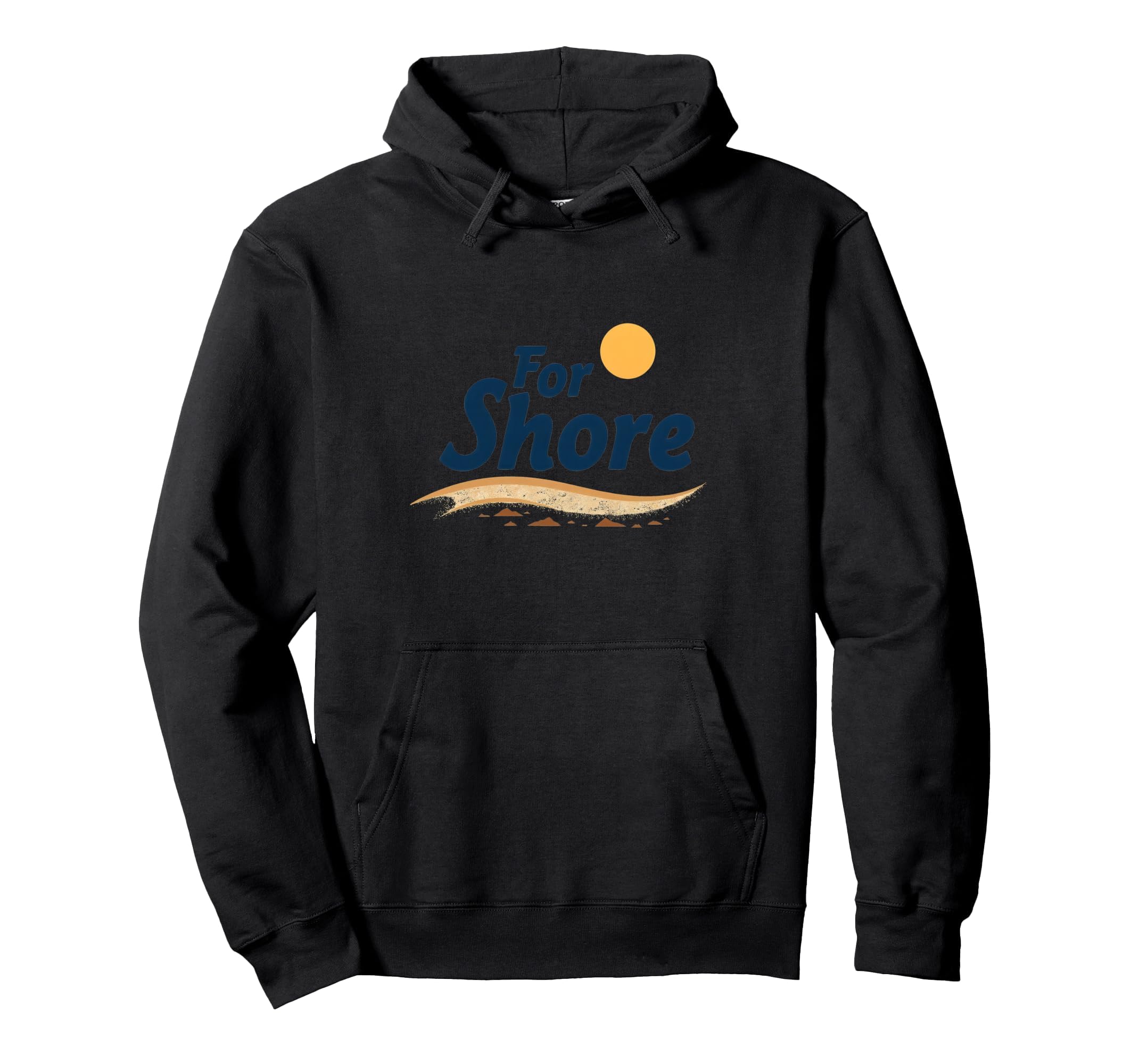 Shore Sunny Beach Coastal Typography Hoodie - Aesthetic Graphic for Adults - T-Shirt, Sweatshirt, Hoodie