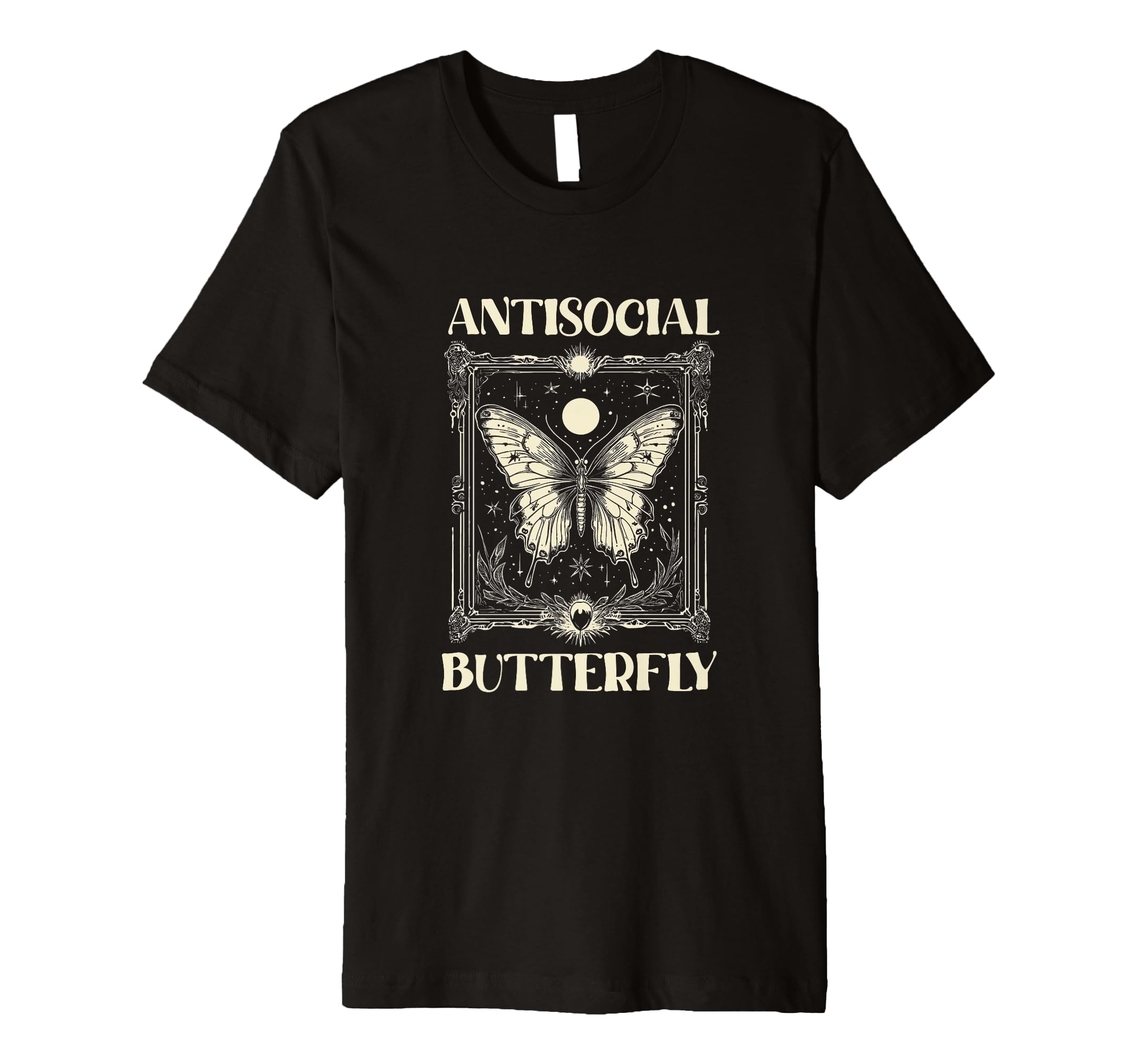 Antisocial Butterfly T-Shirt - Unique Graphic Men Women - T-Shirt, Sweatshirt, Hoodie