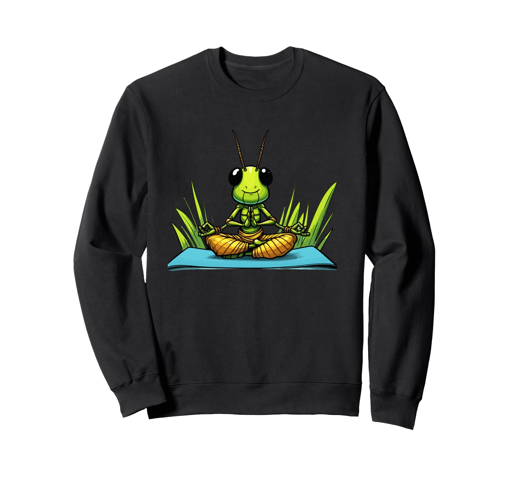 Meditation Grasshopper Yoga Pose Sweatshirt - Custom Art Print Men Women - T-Shirt, Sweatshirt, Hoodie