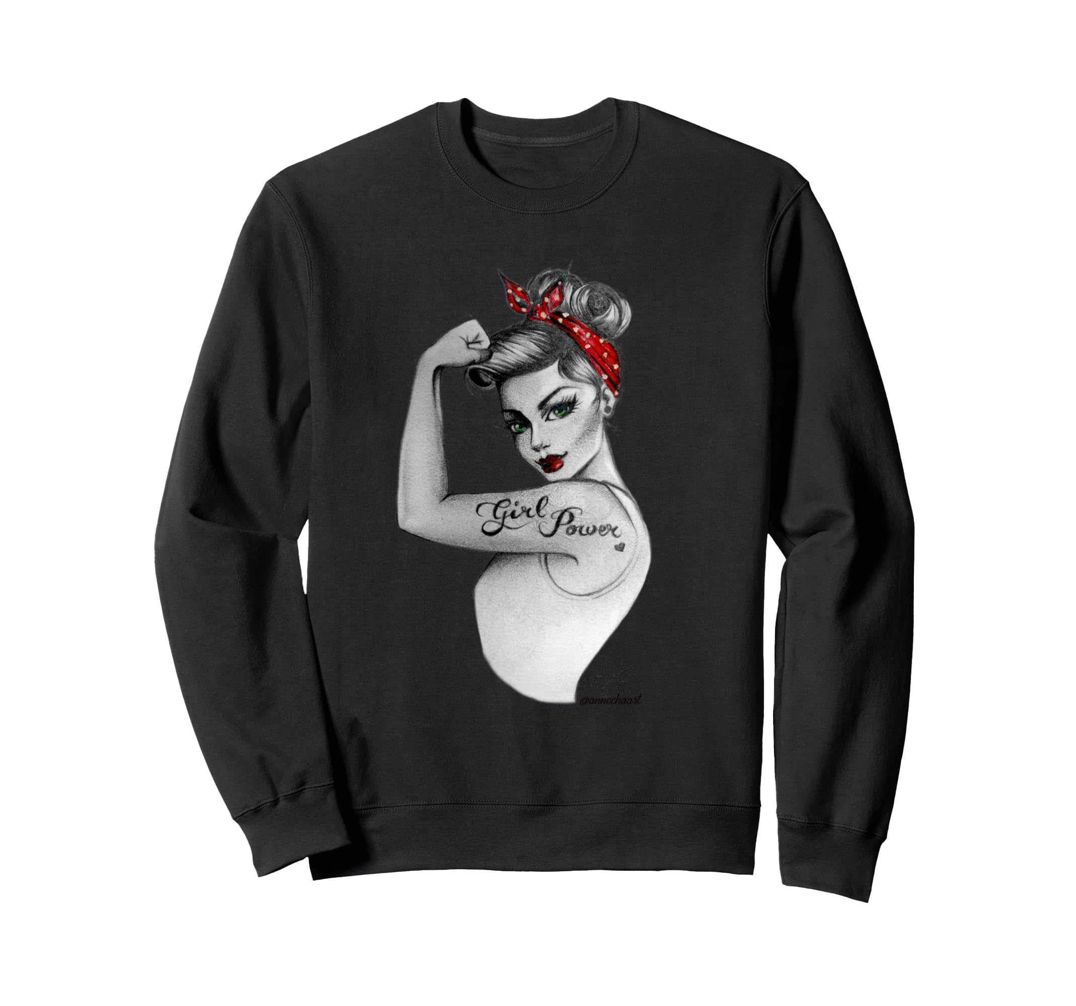 Power Pin Up Art Modern Sweatshirt - Custom Art Print for Adults - T-Shirt, Sweatshirt, Hoodie