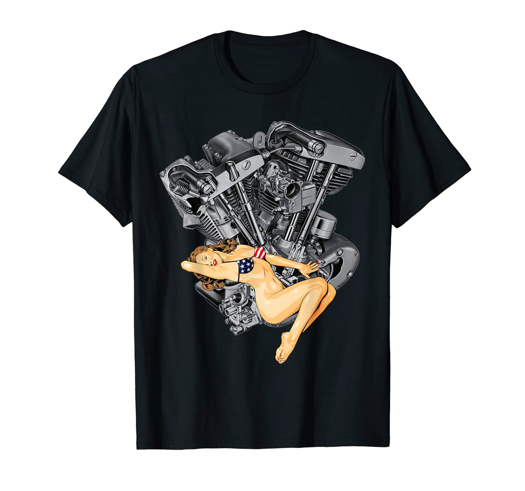 Hd Motorcycle Vtwin Shovelhead T-Shirt - Casual Everyday Wear Men Women - T-Shirt, Sweatshirt, Hoodie