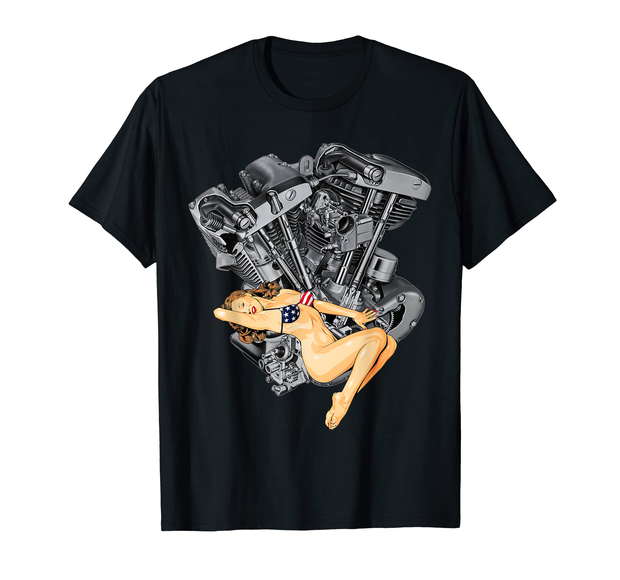 Hd Motorcycle Vtwin Shovelhead T-Shirt - Casual Everyday Wear Men Women - T-Shirt, Sweatshirt, Hoodie