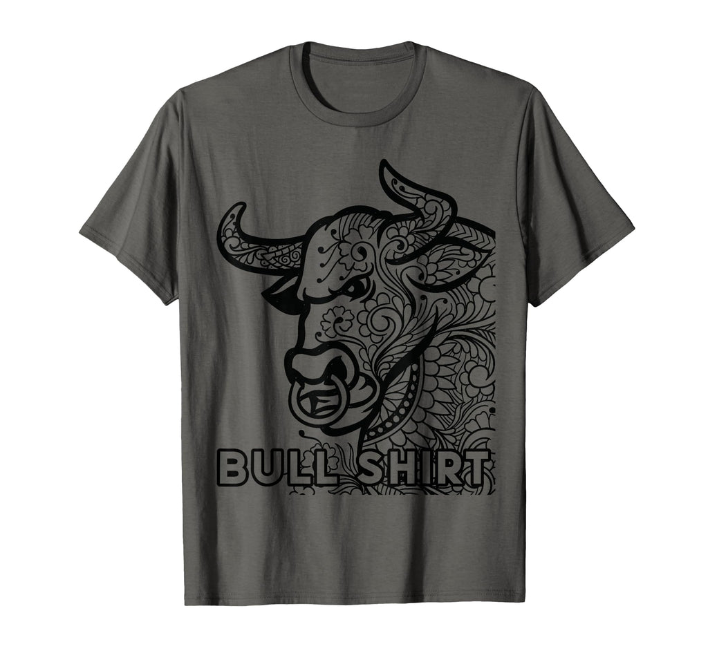 Bullshirt Bull Funny Cowboy Western T-Shirt - Custom Art Print for Adults - T-Shirt, Sweatshirt, Hoodie