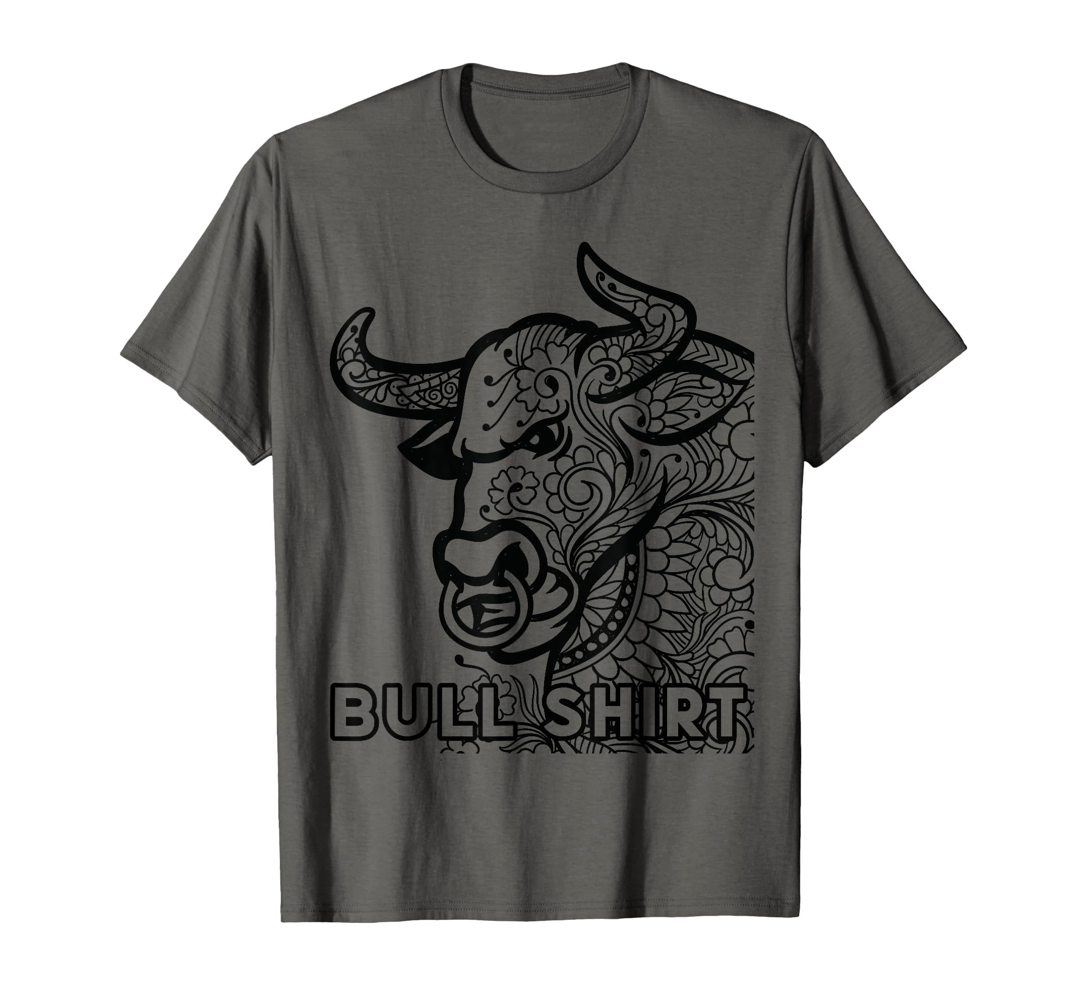 Bullshirt Bull Funny Cowboy Western T-Shirt - Custom Art Print for Adults - T-Shirt, Sweatshirt, Hoodie