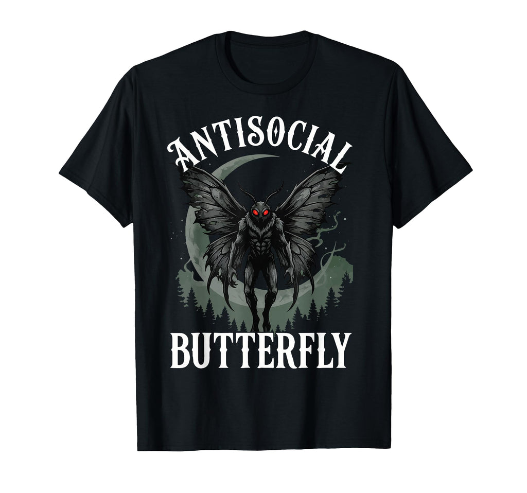 Cryptid Mothman Introvert Funny T-Shirt - Custom Art Print Men Women - T-Shirt, Sweatshirt, Hoodie