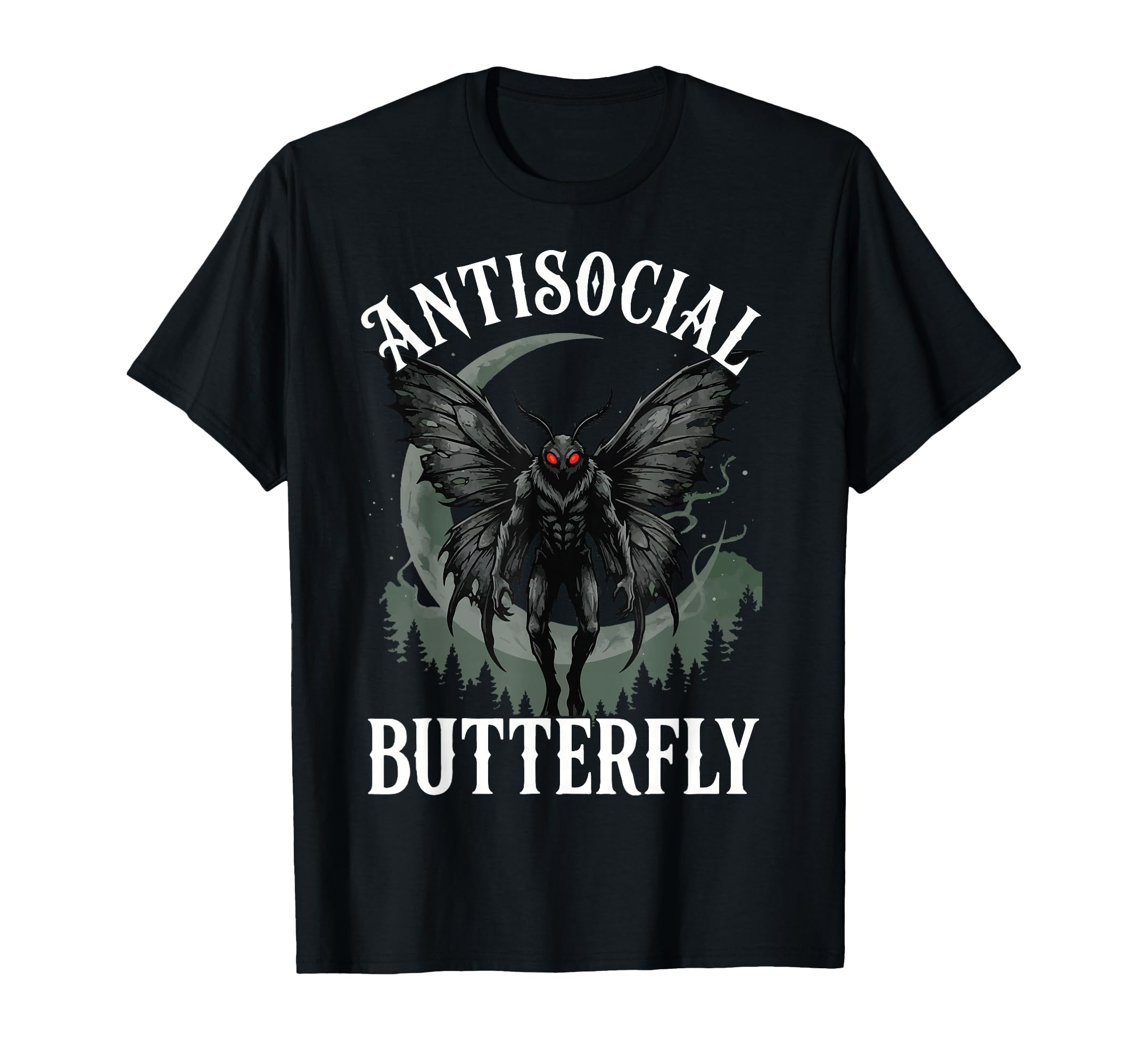 Cryptid Mothman Introvert Funny T-Shirt - Custom Art Print Men Women - T-Shirt, Sweatshirt, Hoodie