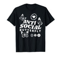 Anti Social Butterfly Introvert Trendy T-Shirt - Streetwear Style Unisex - T-Shirt, Sweatshirt, Hoodie