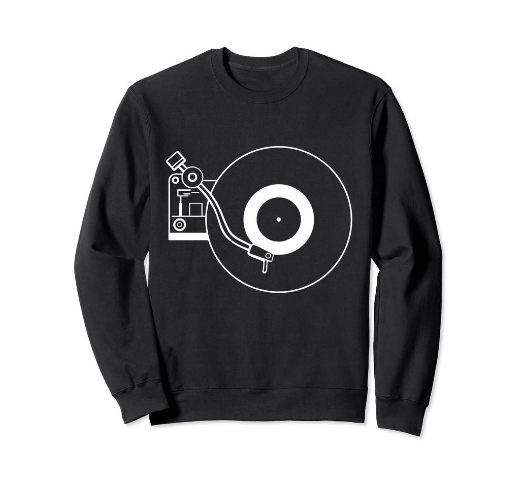 Minimalist Analog Record Player Lp Sweatshirt - Aesthetic Graphic Unisex - T-Shirt, Sweatshirt, Hoodie