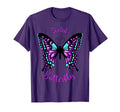 Purple And Blue Social Butterfly T-Shirt - Trendy Graphic Men Women - T-Shirt, Sweatshirt, Hoodie