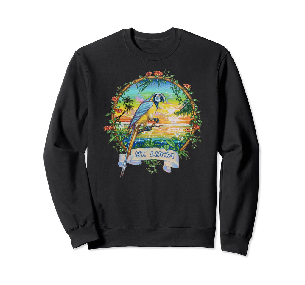 St Lucia West Indies Tropical Sweatshirt - Trendy Graphic for Adults - T-Shirt, Sweatshirt, Hoodie