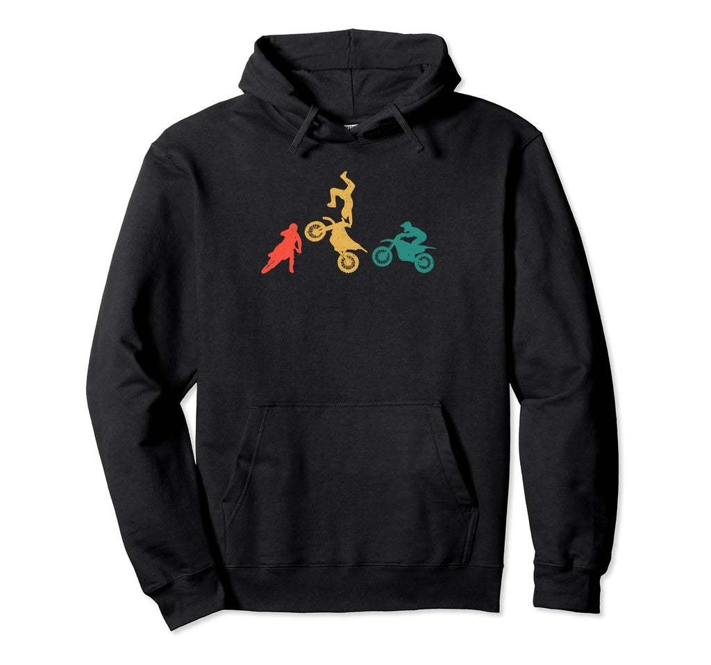 Dirt Bike Motocross Biker Hoodie - Fun Novelty Design for Adults - T-Shirt, Sweatshirt, Hoodie