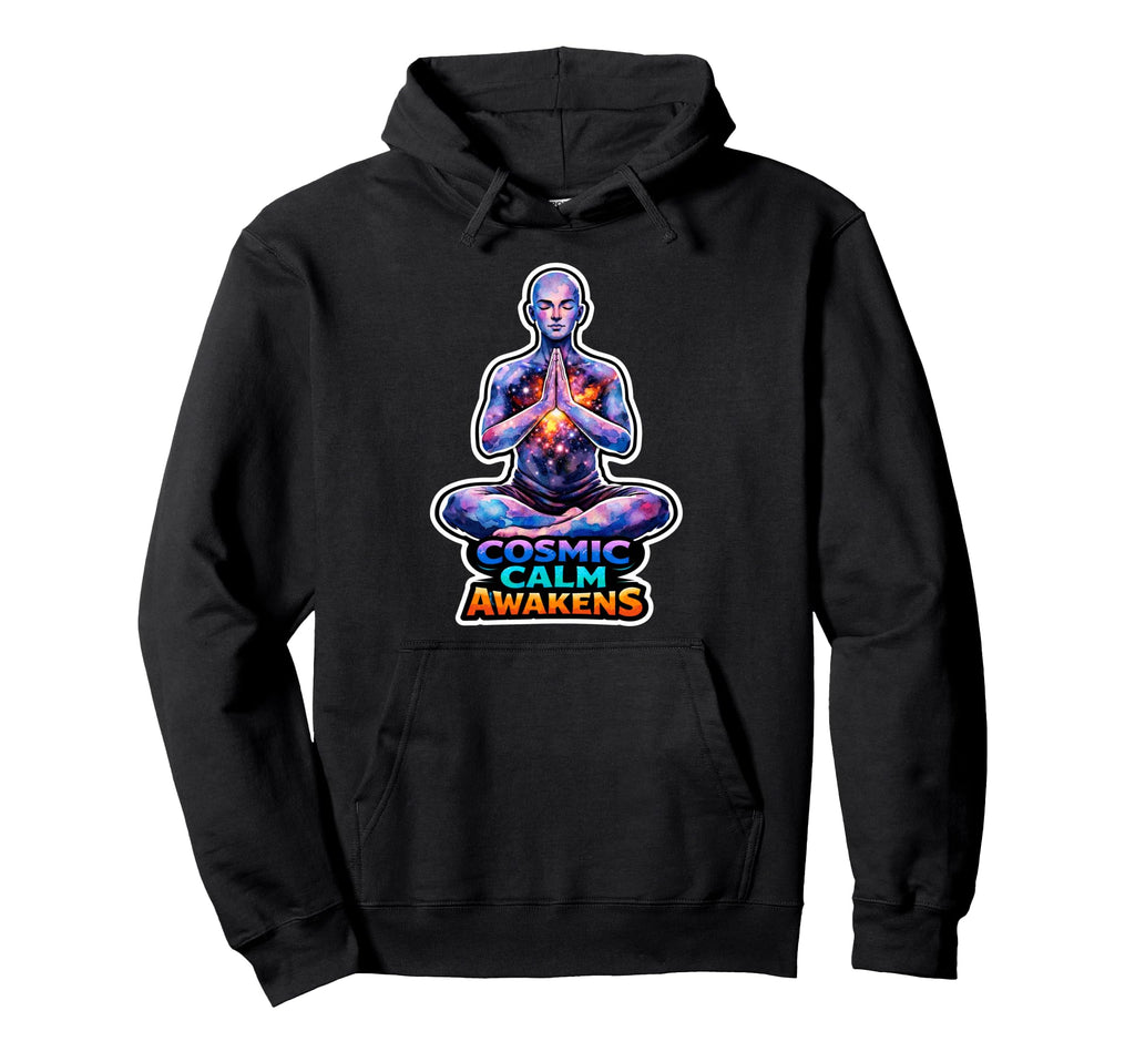 Moon Meditation Lunar Mindfulness Hoodie - Fun Novelty Design Men Women - T-Shirt, Sweatshirt, Hoodie