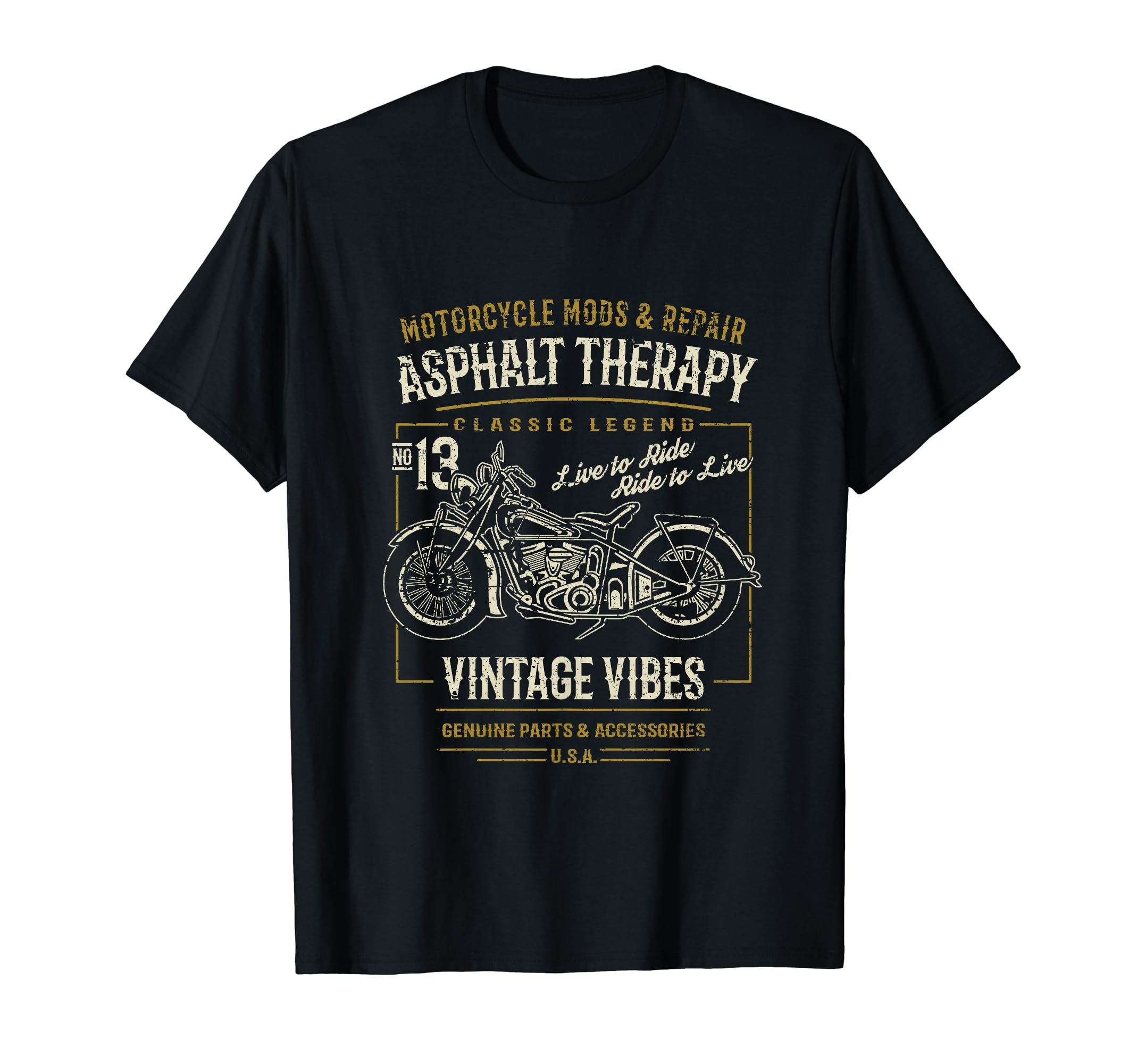 Motorcycle Distressed T-Shirt - Trendy Graphic for Adults - T-Shirt, Sweatshirt, Hoodie
