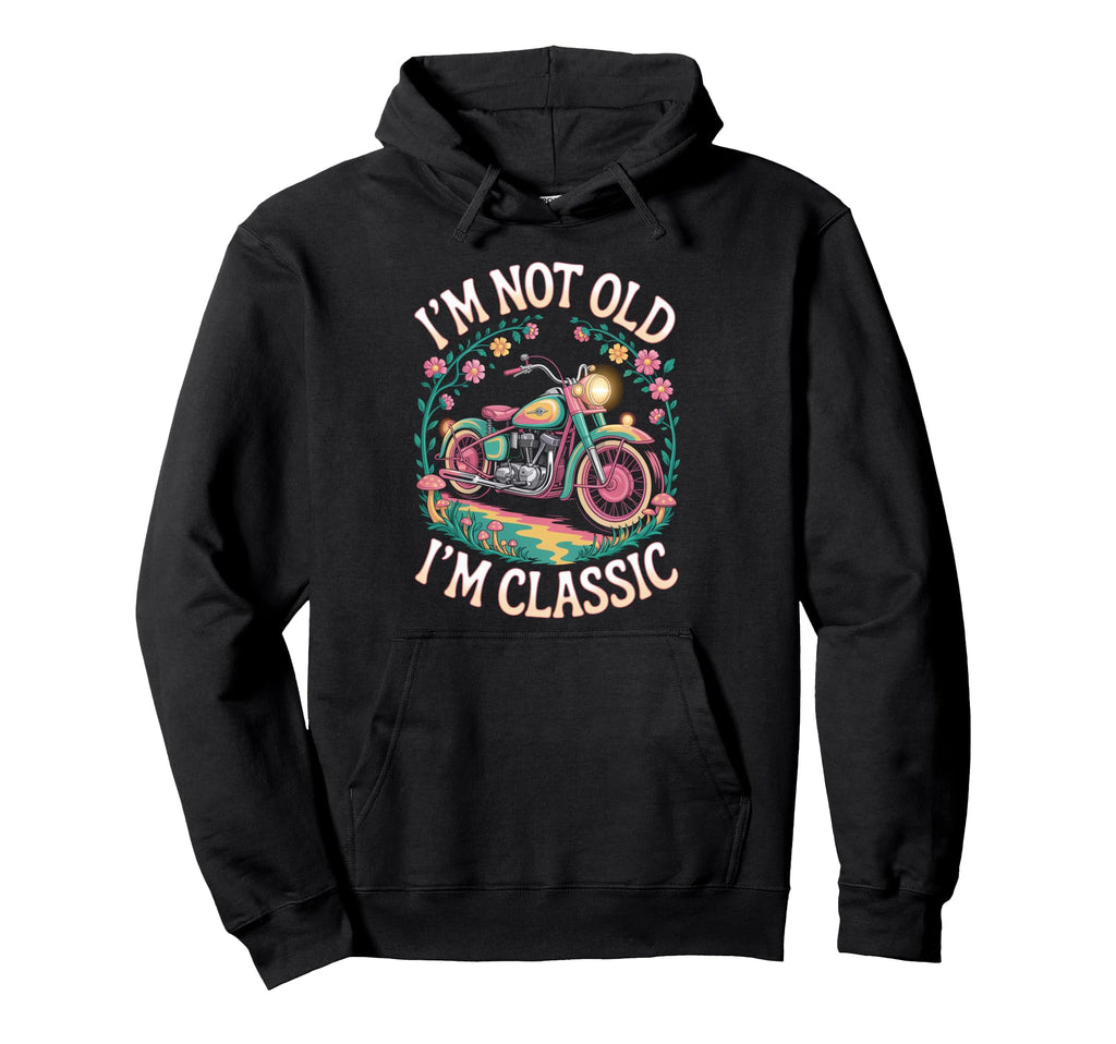 Psychedelic Biker Riding Motorcycle Hoodie - Trendy Graphic Men Women - T-Shirt, Sweatshirt, Hoodie