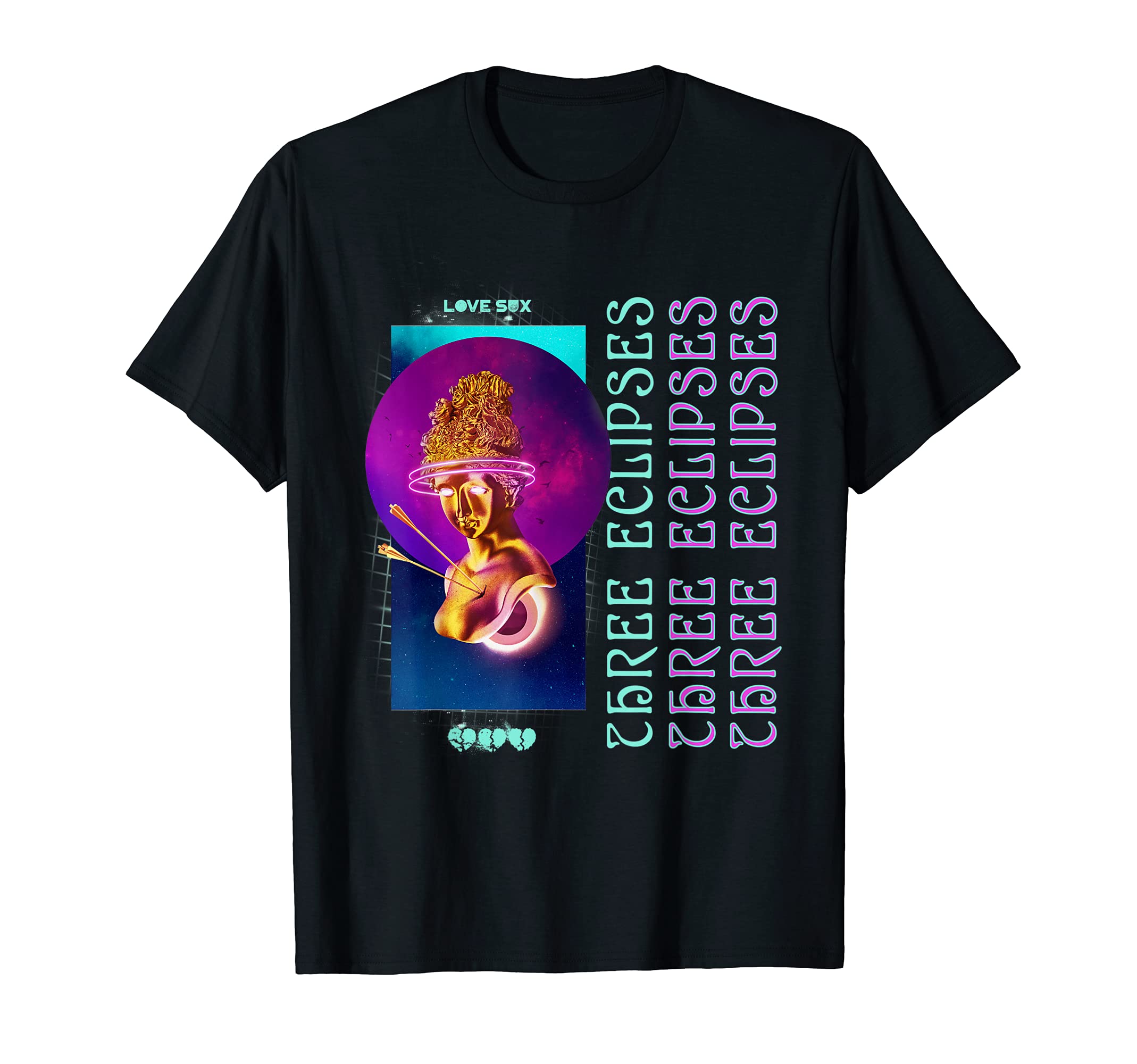 Vaporwave Aesthetic Greek Statue T-Shirt - Aesthetic Graphic for Adults - T-Shirt, Sweatshirt, Hoodie