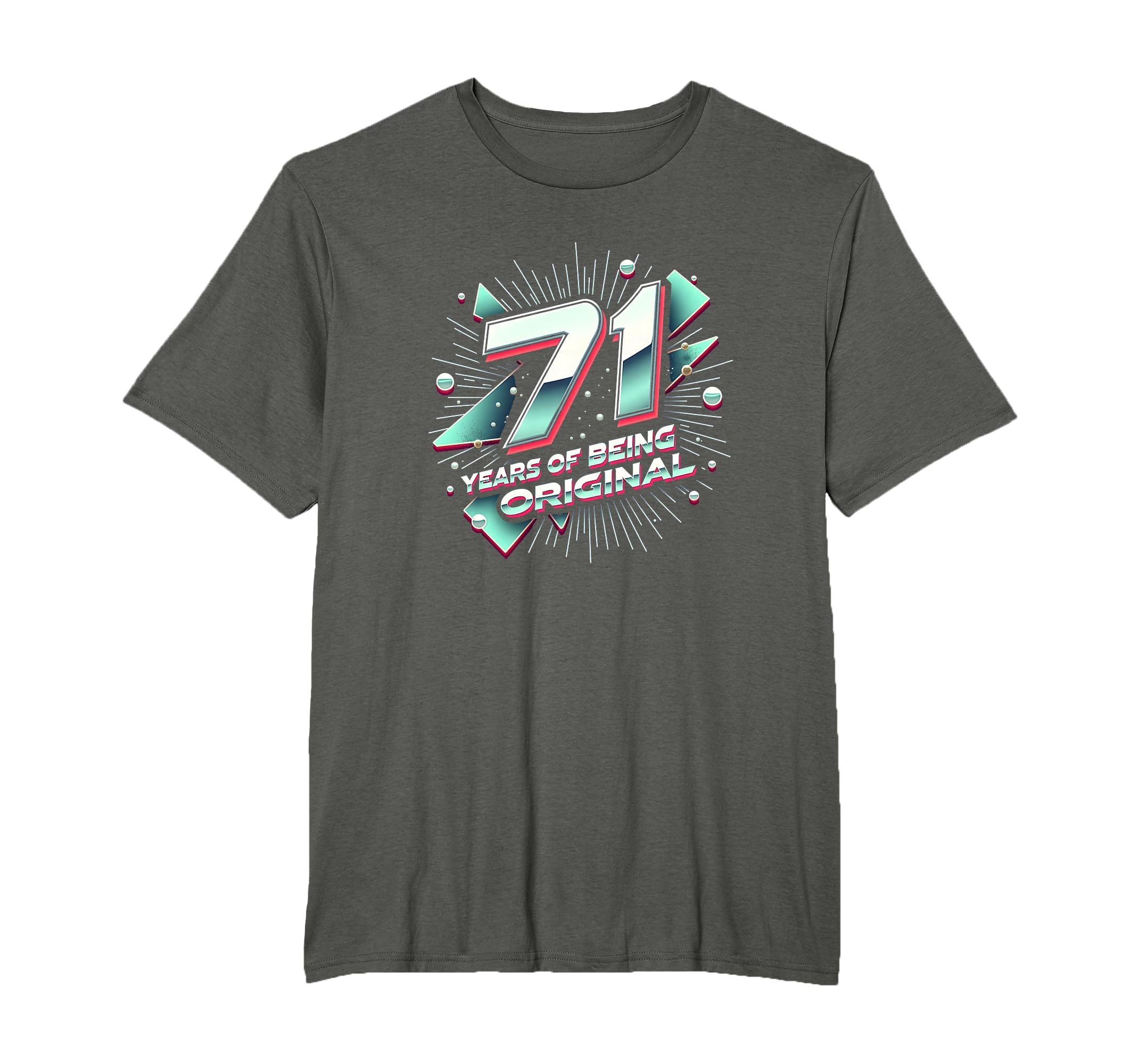 71 Years Original Birthday Gift T-Shirt - Minimalist Print Unisex - T-Shirt, Sweatshirt, Hoodie