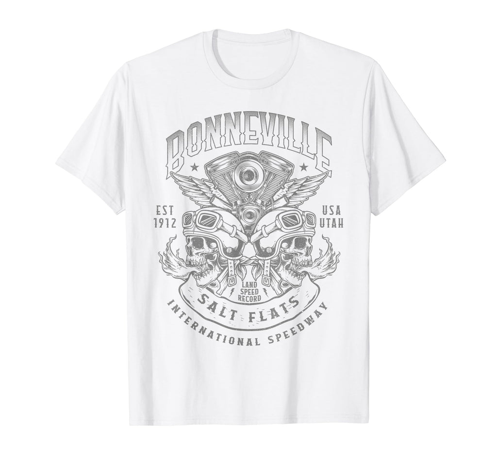 Bonneville Salt Flats Motorcycle T-Shirt - Novelty Apparel Men Women - T-Shirt, Sweatshirt, Hoodie