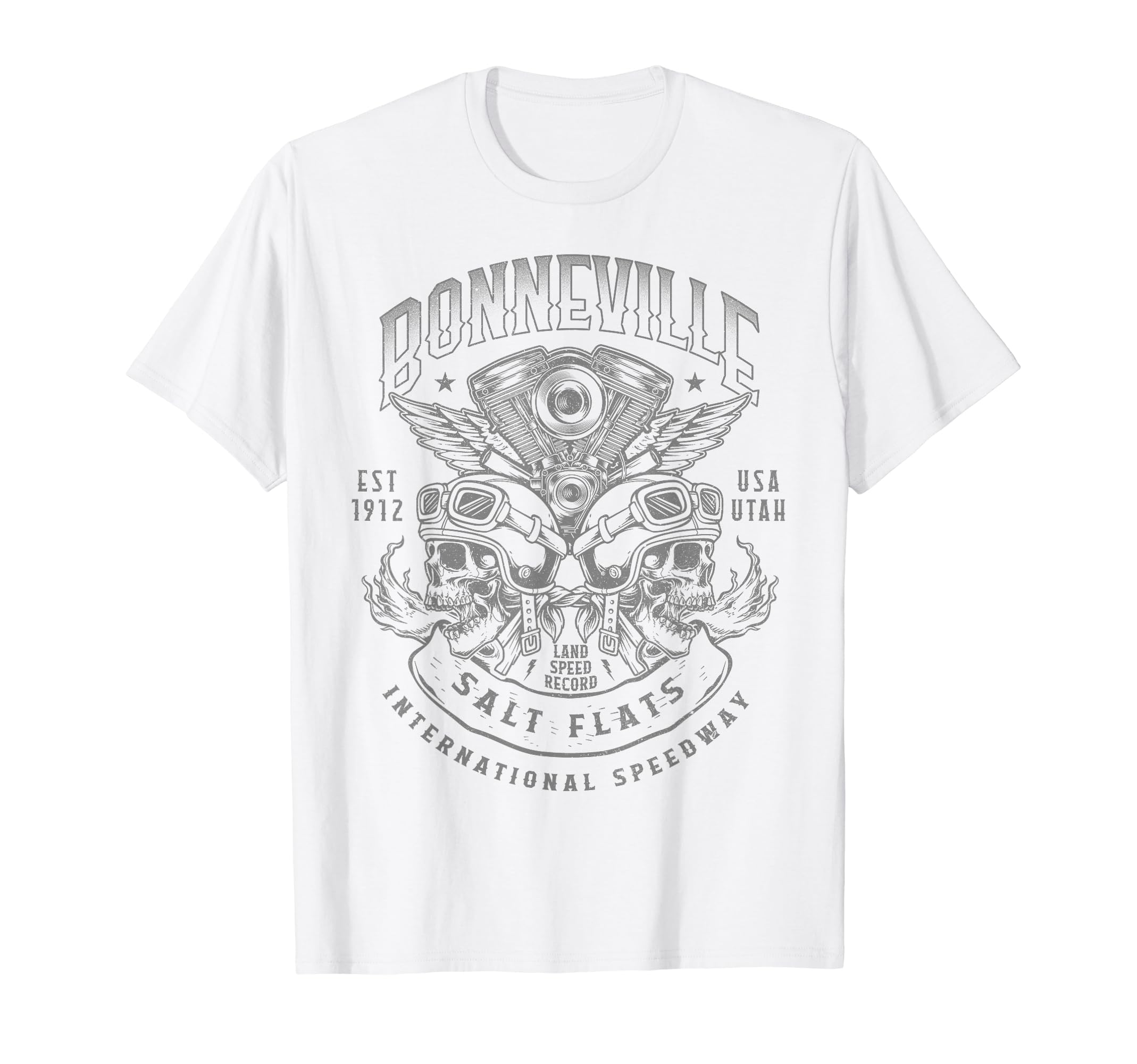 Bonneville Salt Flats Motorcycle T-Shirt - Novelty Apparel Men Women - T-Shirt, Sweatshirt, Hoodie
