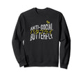 Anti Social Butterfly Sweatshirt - Novelty Apparel Men Women - T-Shirt, Sweatshirt, Hoodie