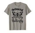 Funny Antisocial Butterfly Introvert T-Shirt - Unique Graphic Men Women - T-Shirt, Sweatshirt, Hoodie