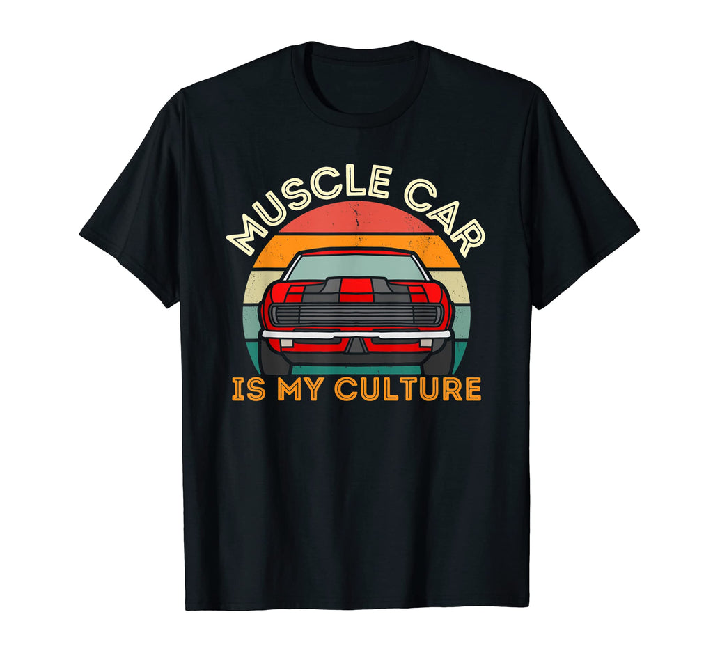 Sunset Muscle Car Culture Car T-Shirt - Casual Everyday Wear for Adults - T-Shirt, Sweatshirt, Hoodie