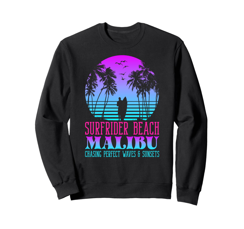 Waves Sunsets Surfrider Beach Sweatshirt - Streetwear Style for Adults - T-Shirt, Sweatshirt, Hoodie