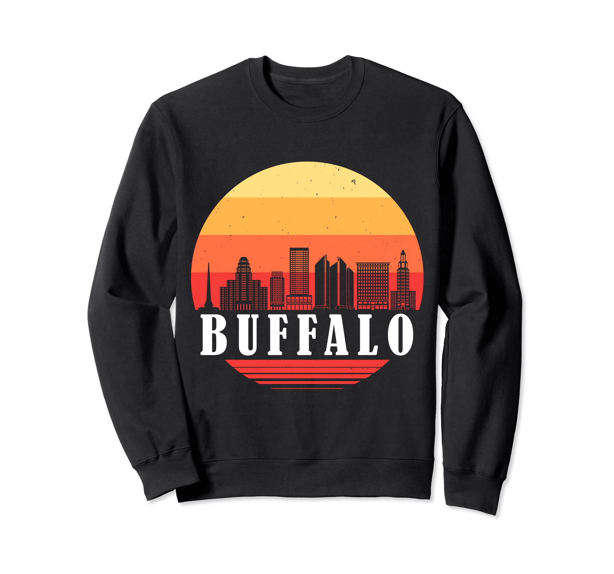 Buffalo Skyline Sunset Sweatshirt - Trendy Graphic Men Women - T-Shirt, Sweatshirt, Hoodie