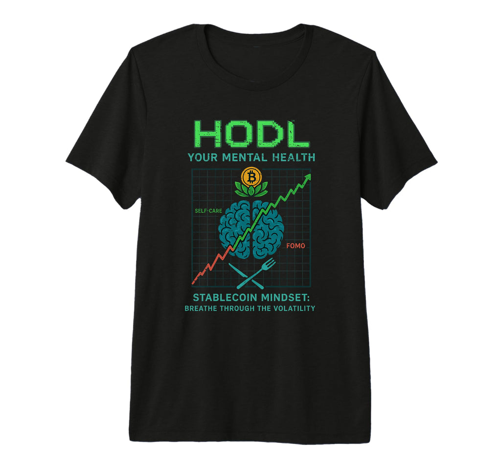 Mental Health Awareness Crypto Self Care T-Shirt - Novelty Apparel Unisex - T-Shirt, Sweatshirt, Hoodie