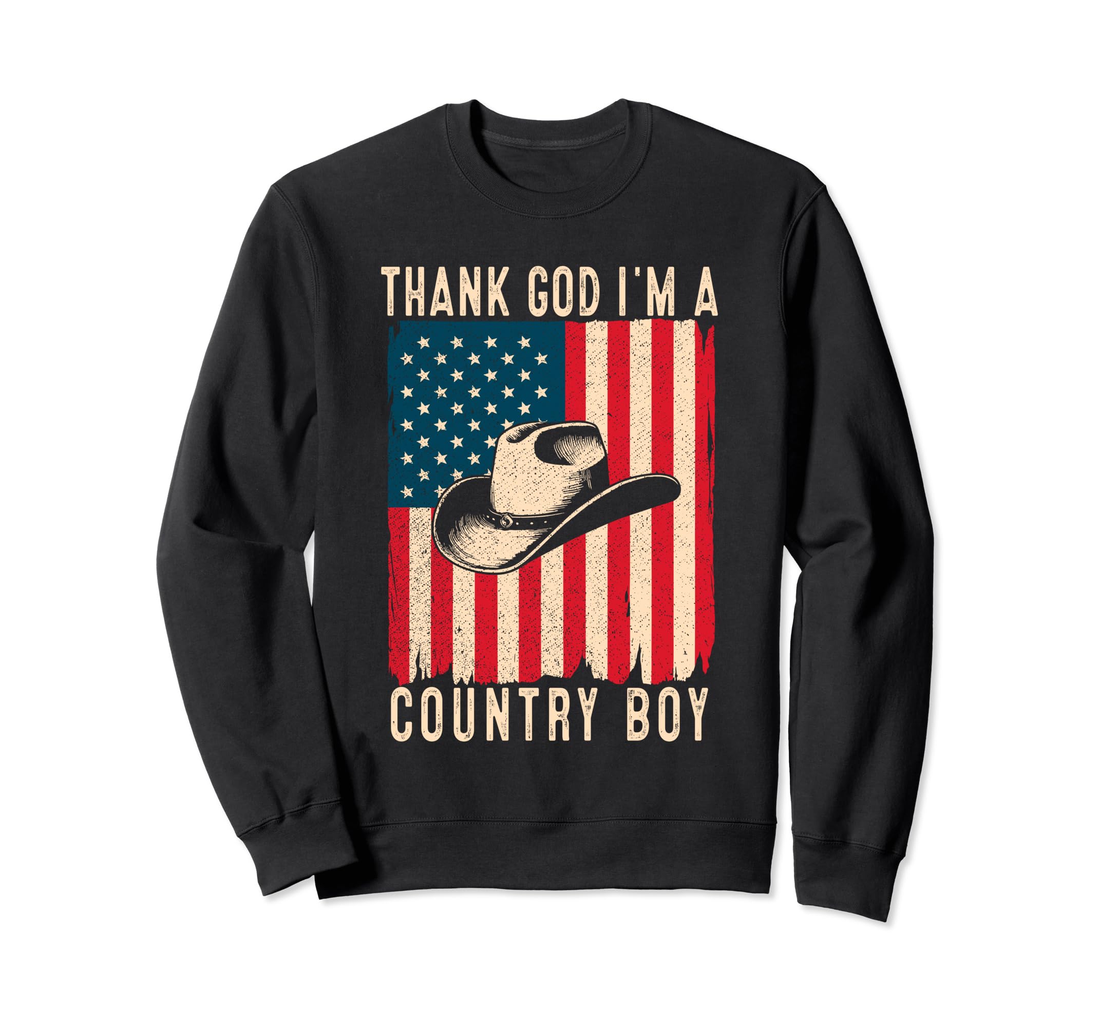 Thank God Im Country Music Cowboy Sweatshirt - Novelty Apparel Men Women - T-Shirt, Sweatshirt, Hoodie