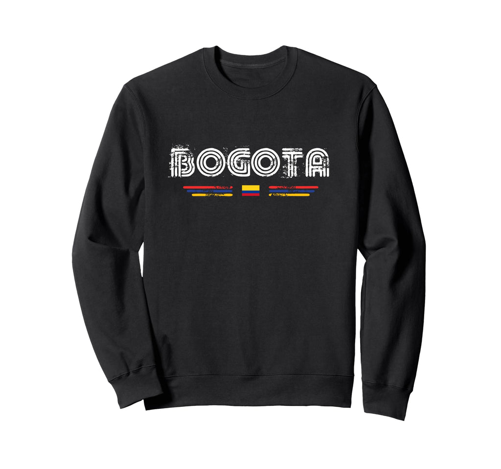 Bogota Colombia 70S 80S Type Flag Sweatshirt - Custom Art Print Unisex - T-Shirt, Sweatshirt, Hoodie