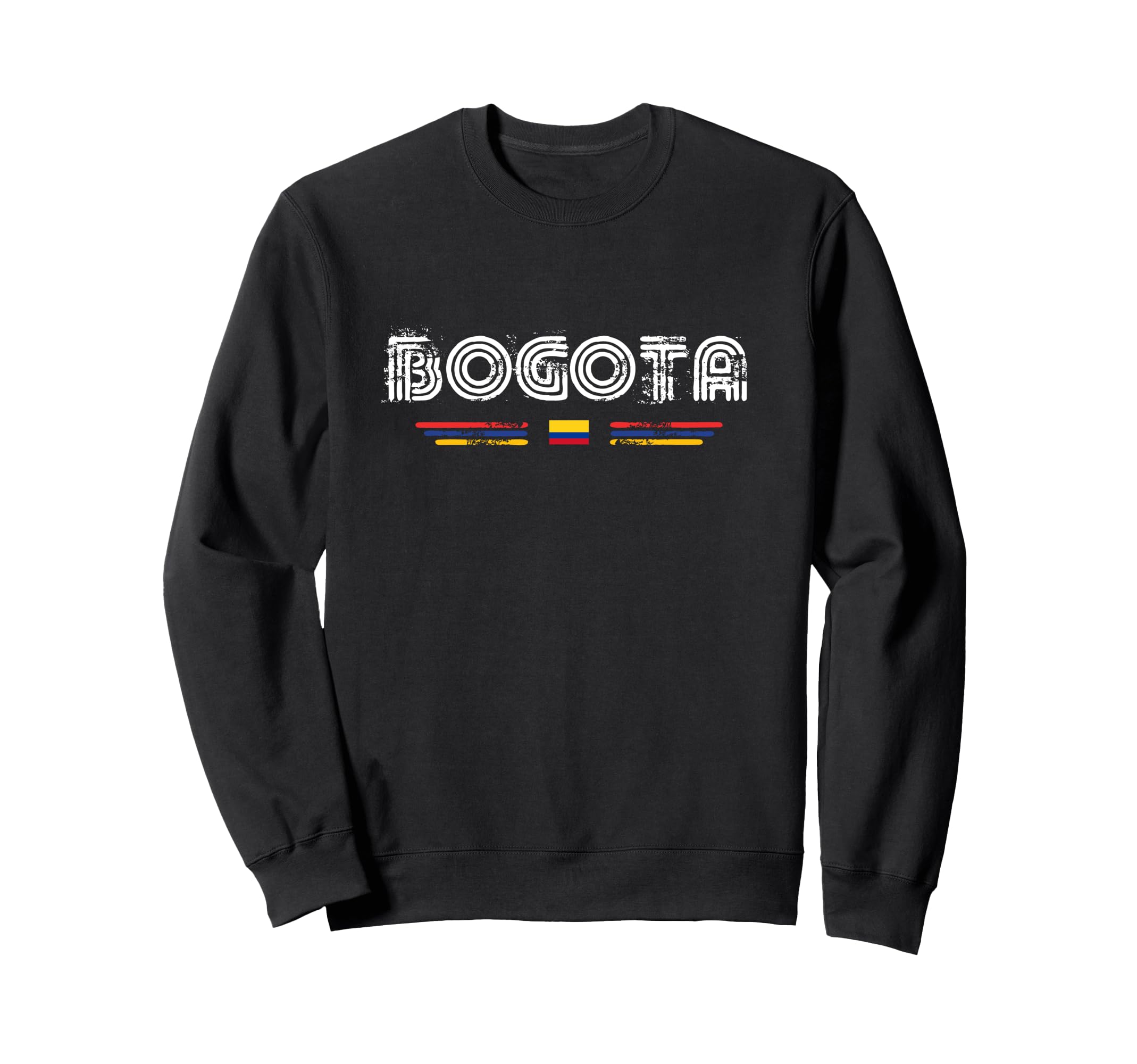 Bogota Colombia 70S 80S Type Flag Sweatshirt - Custom Art Print Unisex - T-Shirt, Sweatshirt, Hoodie