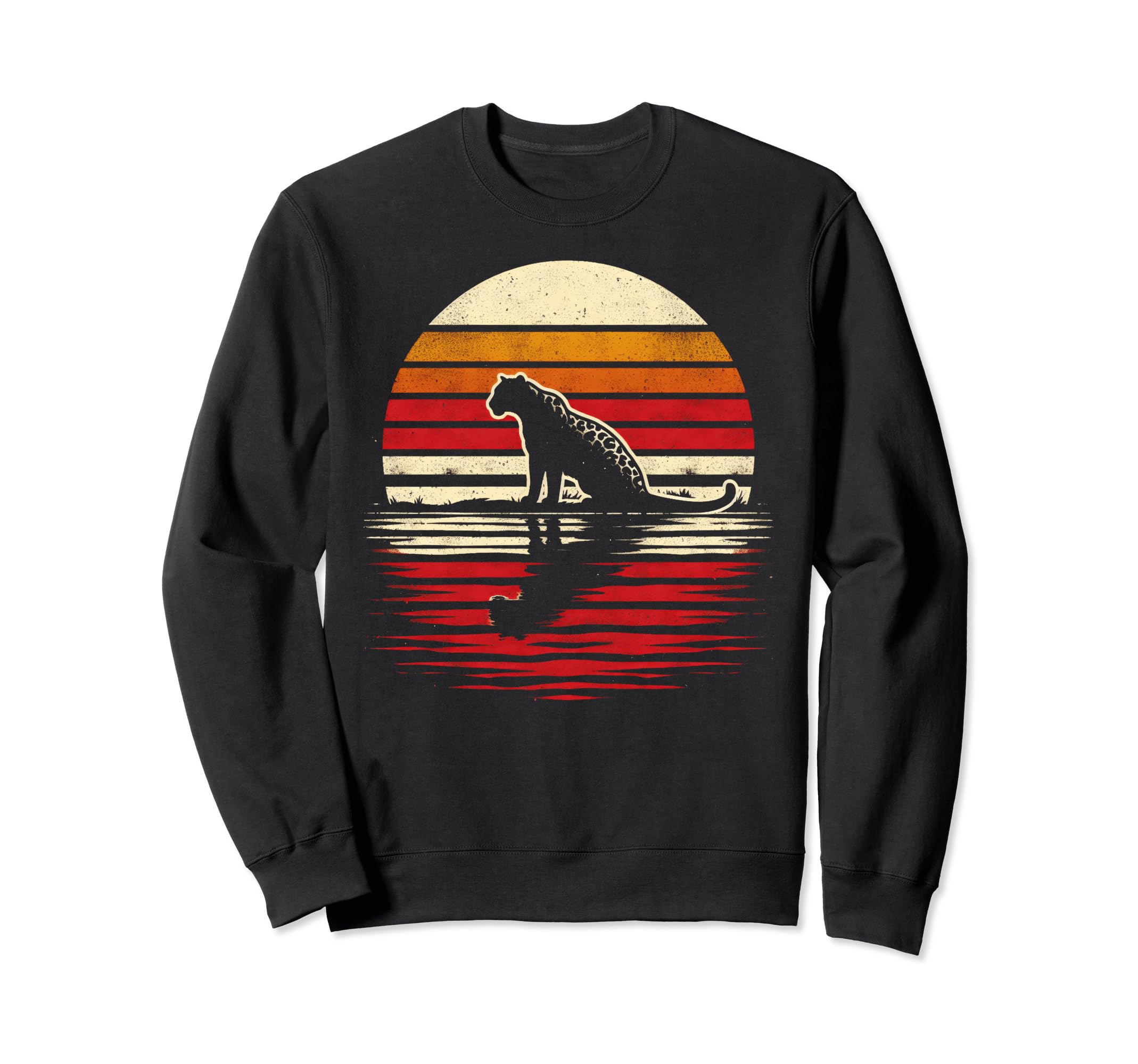 Leopard Sunset Safari 70S Sweatshirt - Custom Art Print Men Women - T-Shirt, Sweatshirt, Hoodie