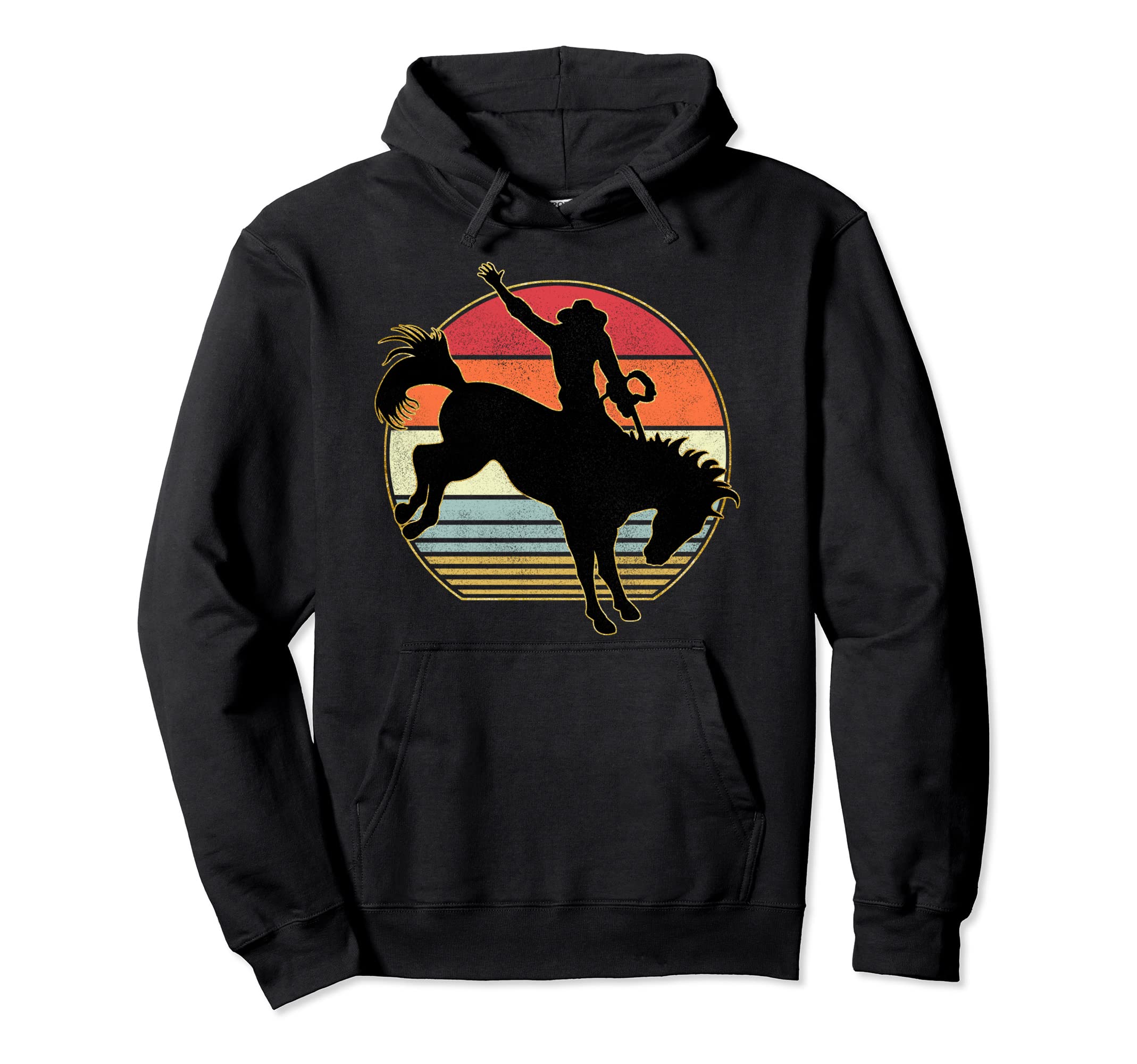 Horse Riding Cowboy Western Gift Hoodie - Trendy Graphic Unisex - T-Shirt, Sweatshirt, Hoodie