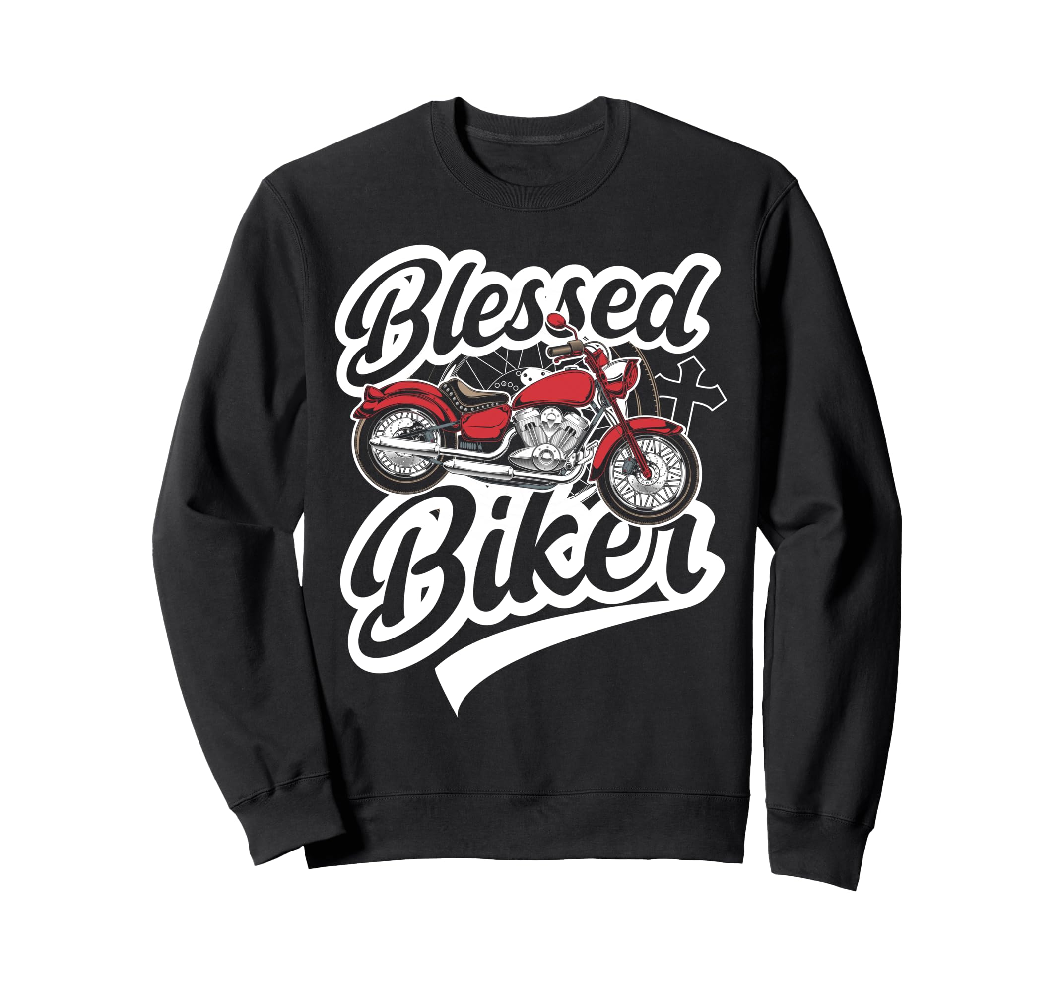 Christian Motorcycle Biker Sweatshirt - Casual Everyday Wear Unisex - T-Shirt, Sweatshirt, Hoodie