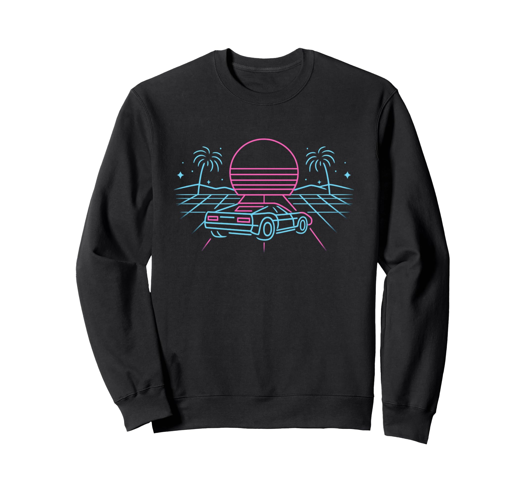 80S Synthwave Sweatshirt - Trendy Graphic Unisex - T-Shirt, Sweatshirt, Hoodie
